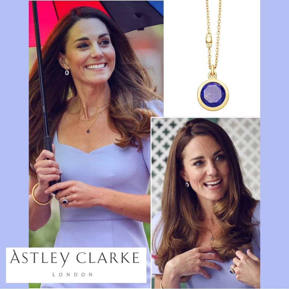 Astley Clarke Stilla Lapis Lazuli Pendant Necklace in Gold Vermeil - NWT